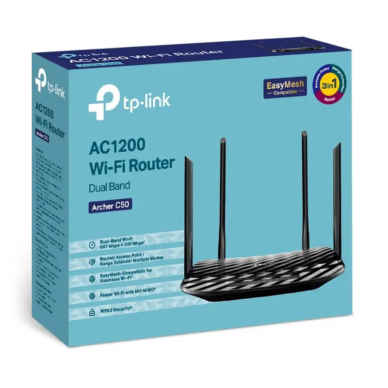 TP-Link Archer C50 AC1200 Dual Band Wi-Fi Router 5