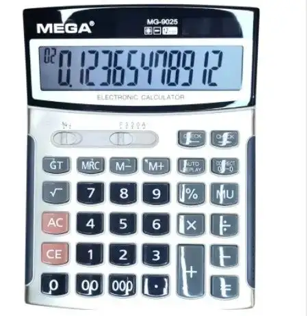 MEGA 12 Digits Electronic Desktop Calculator (MG-9025) 2