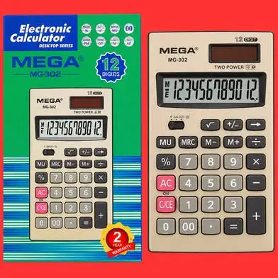 MEGA MG-302 12-Digit Desktop Electronic Calculator 1