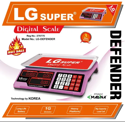 LG Super-10Kg/1g-Diffender-Digital Scale