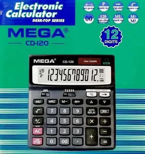 MEGA CD-120 12-Digit Desktop Electronic Calculator 1