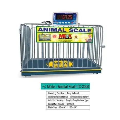 Animal Scale TC-2000 Mega Cow Weight Scale 1