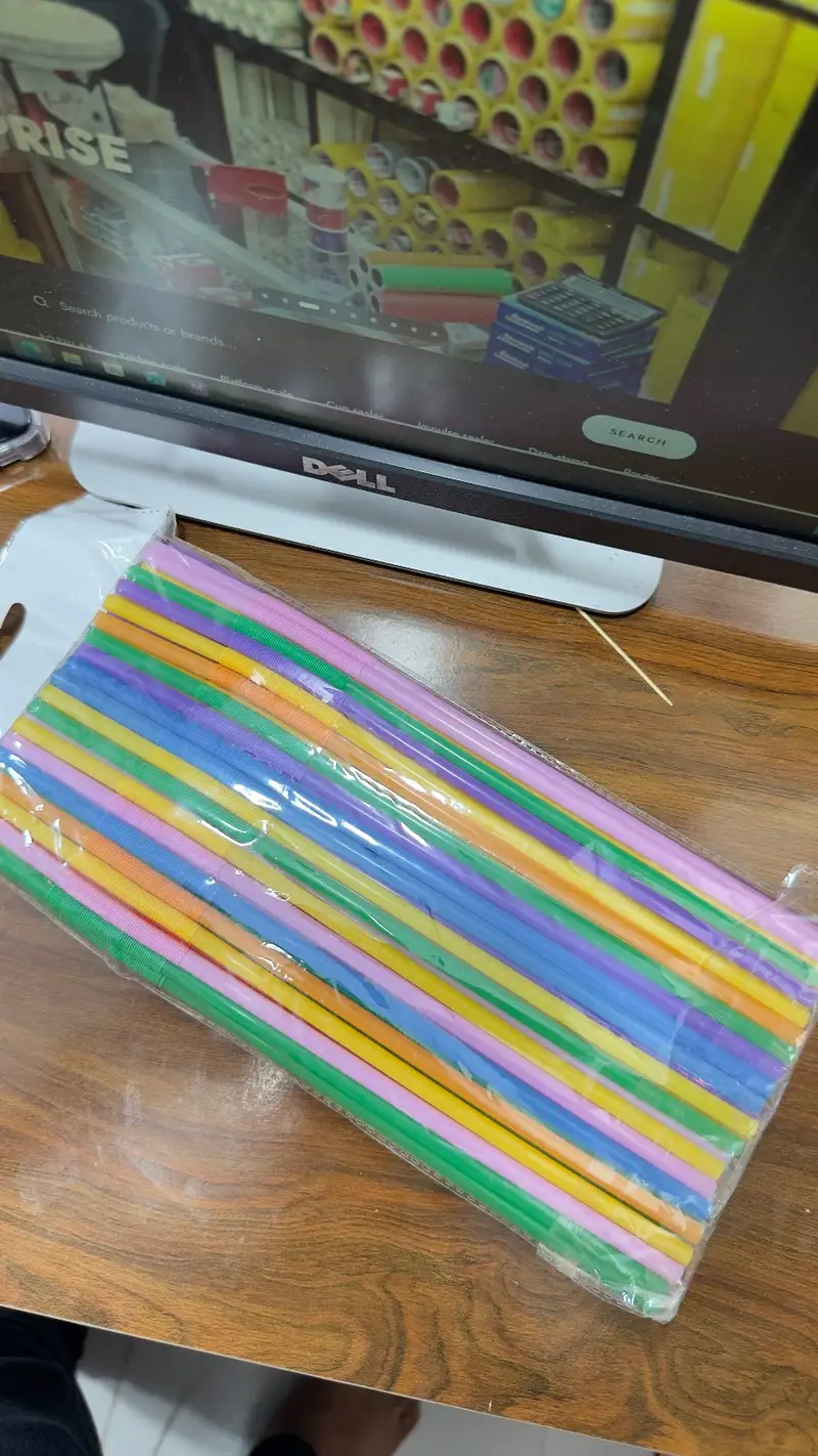 Flexible Drinking Straws (100 Pcs) 2