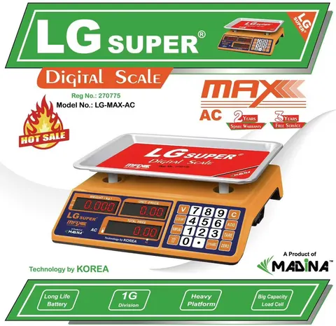 LG Super 5kg/1g-MAX-AC TYPE- Digital Scale