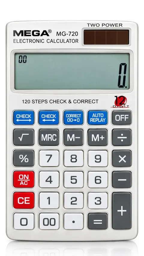 MEGA Electronic Calculator MG-720