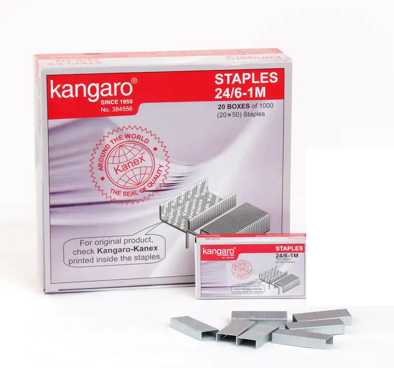 Kangaro 24/6-1M Stapler Pins – (20 Boxes) 1