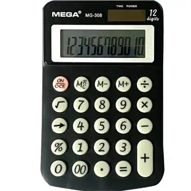 MEGA MG-308 12 Digits Desktop Calculator 1