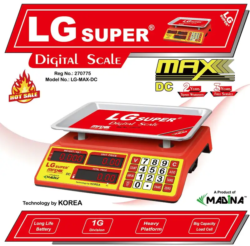 LG Super 5kg/1g-MAX-DC TYPE- Digital Scale 1