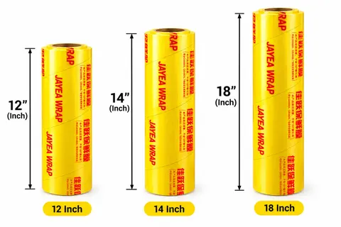 JAYEA Food Wrapping Film Roll 12-inch, 14-inch, and 18-inch