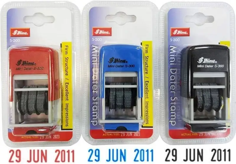 Shiny Self-Inking Date Coder – 1 Line (S-300) 2