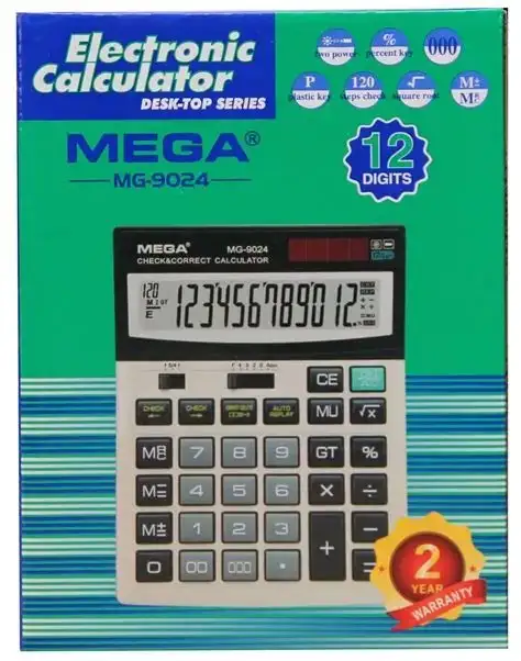 MEGA MG-9024 12-Digit Desktop Electronic Calculator 1