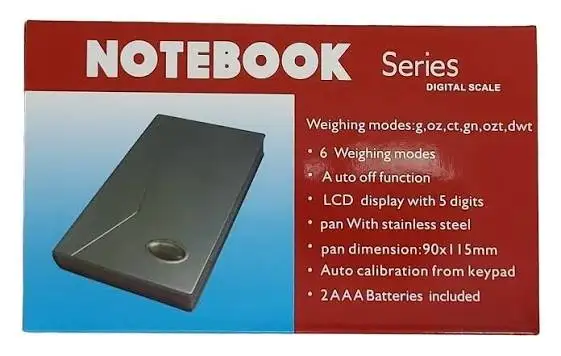 Digital Pocket Scale 2KG – Notebook Style 2