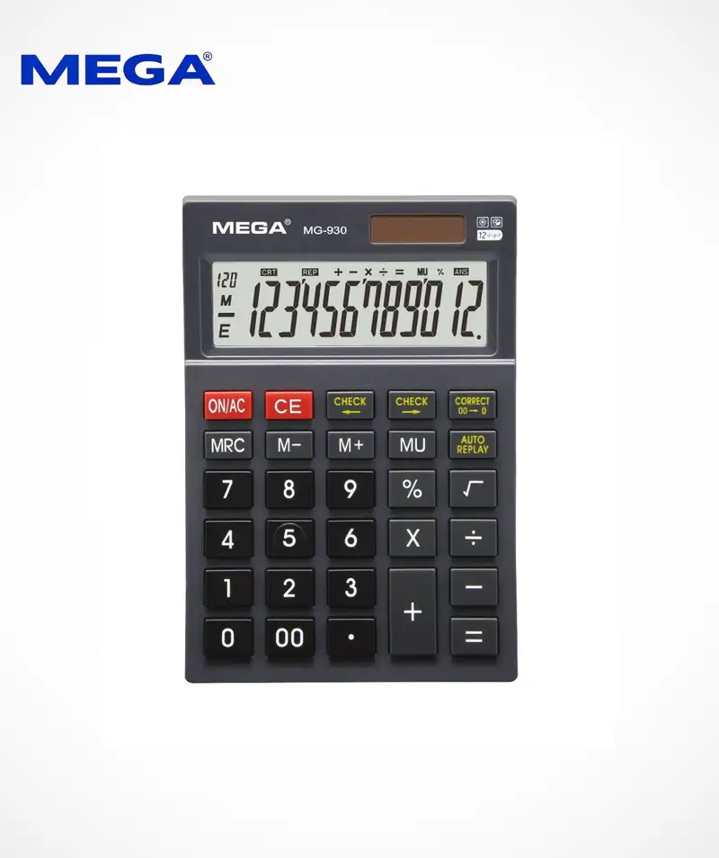 MEGA MG-930 12-Digit Electronic Desktop Calculator 2